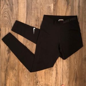 Nike Pro Leggings Dri Fit Elastic Waistband Size S